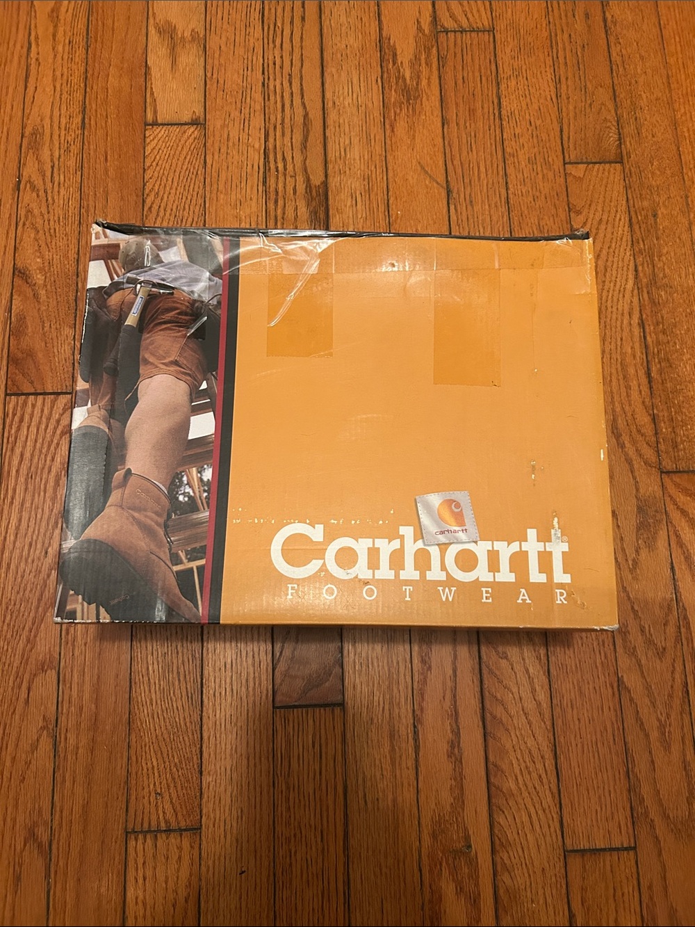 Carhartt Orange and Brown Footwear Box with Logo